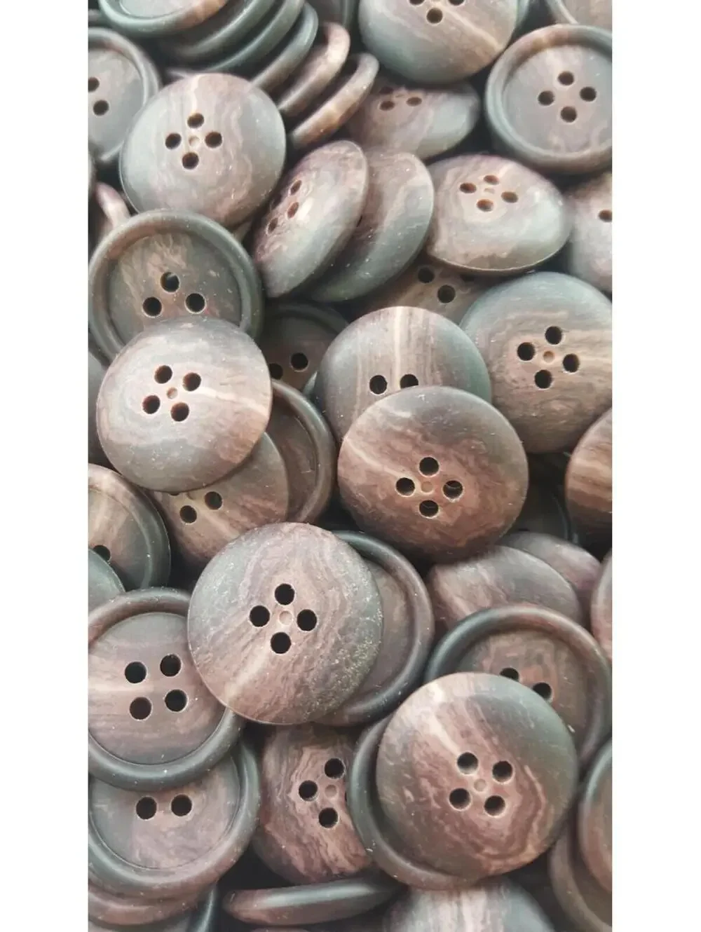Purple Black Swirl Buttons, 4 Hole Sewing/Crafts Buttons 20mm - 24 Pieces (078)